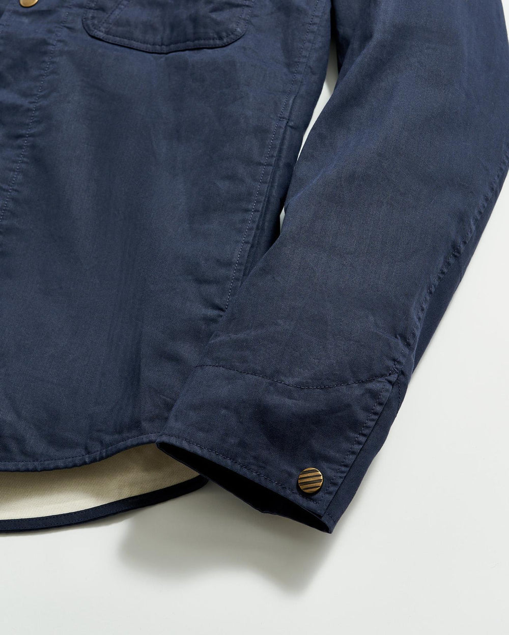 Men Leroy Shirt Jacket Carbon Blue | Billy Reid Jackets &amp; Outerwear