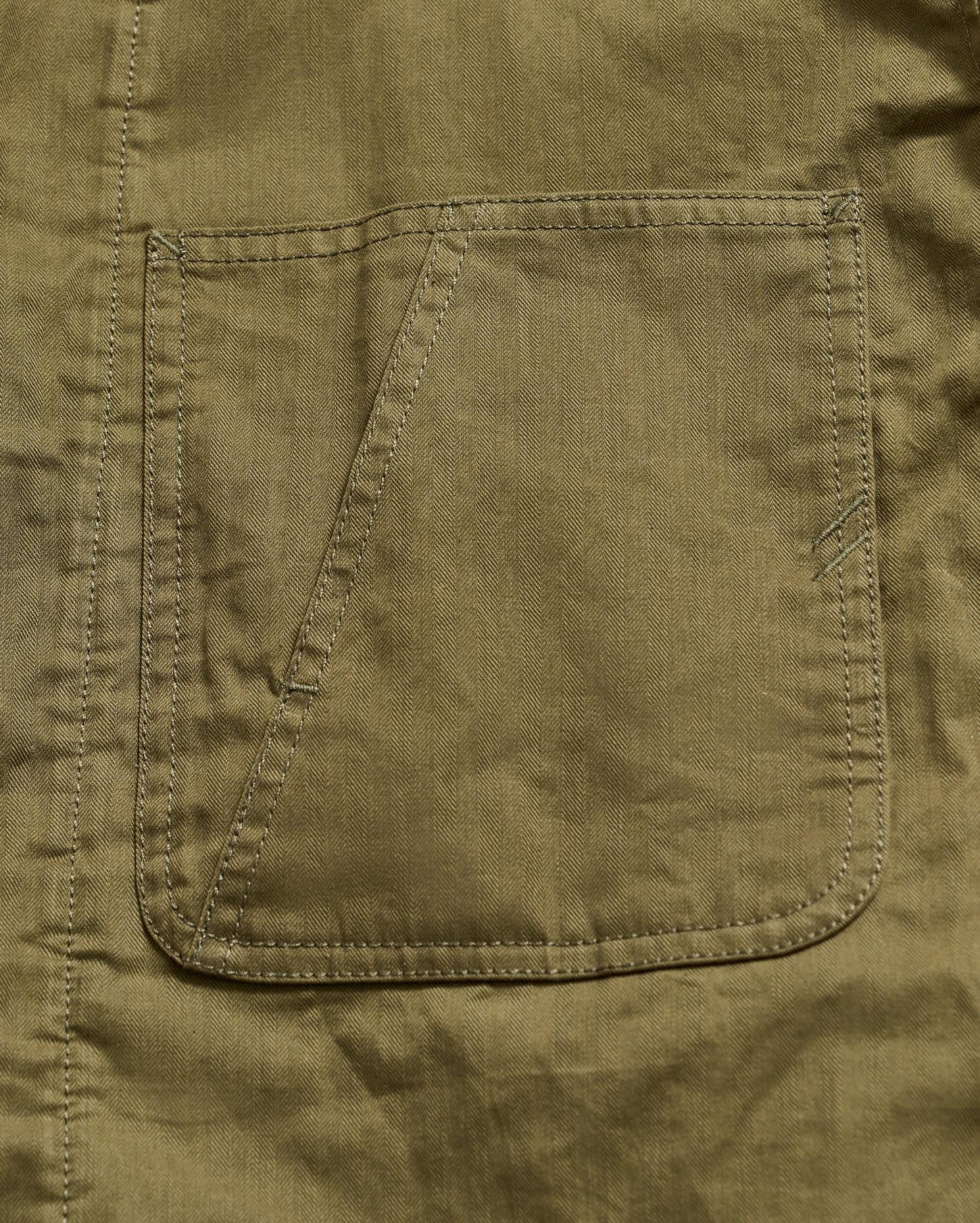 Men Leroy Shirt Jacket Moss Green | Billy Reid Jackets &amp; Outerwear