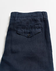 Men Linen Moore Short Carbon Blue | Billy Reid Bottoms