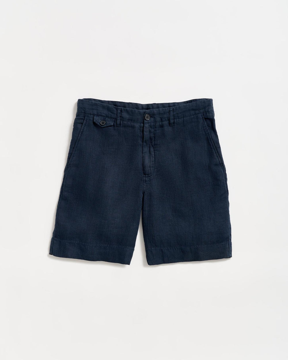 Men Linen Moore Short Carbon Blue | Billy Reid Bottoms