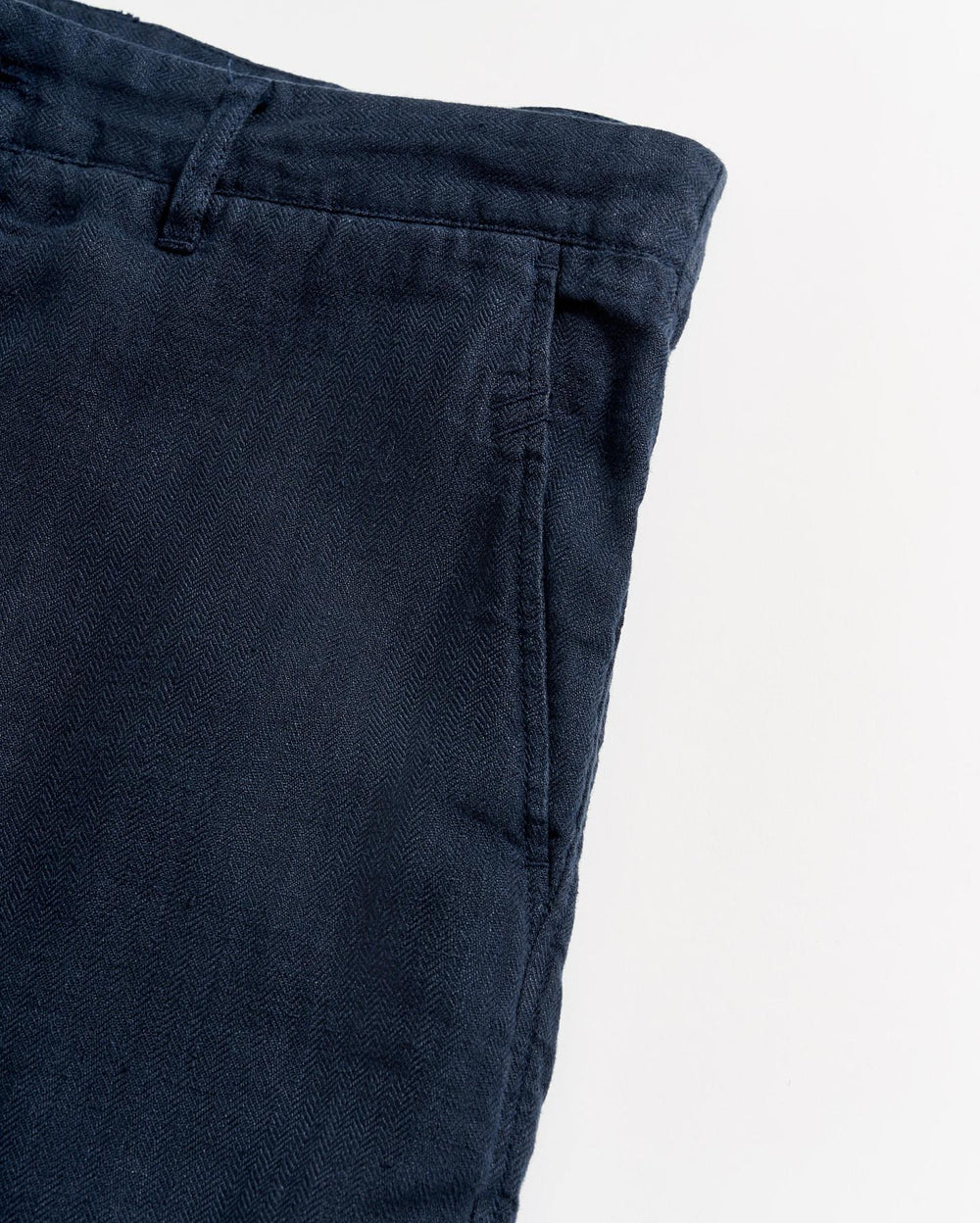 Men Linen Moore Short Carbon Blue | Billy Reid Bottoms