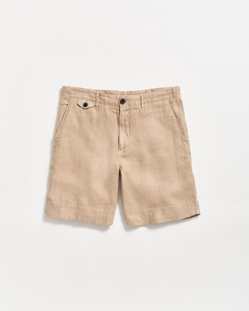 Men Linen Moore Short Khaki | Billy Reid Bottoms