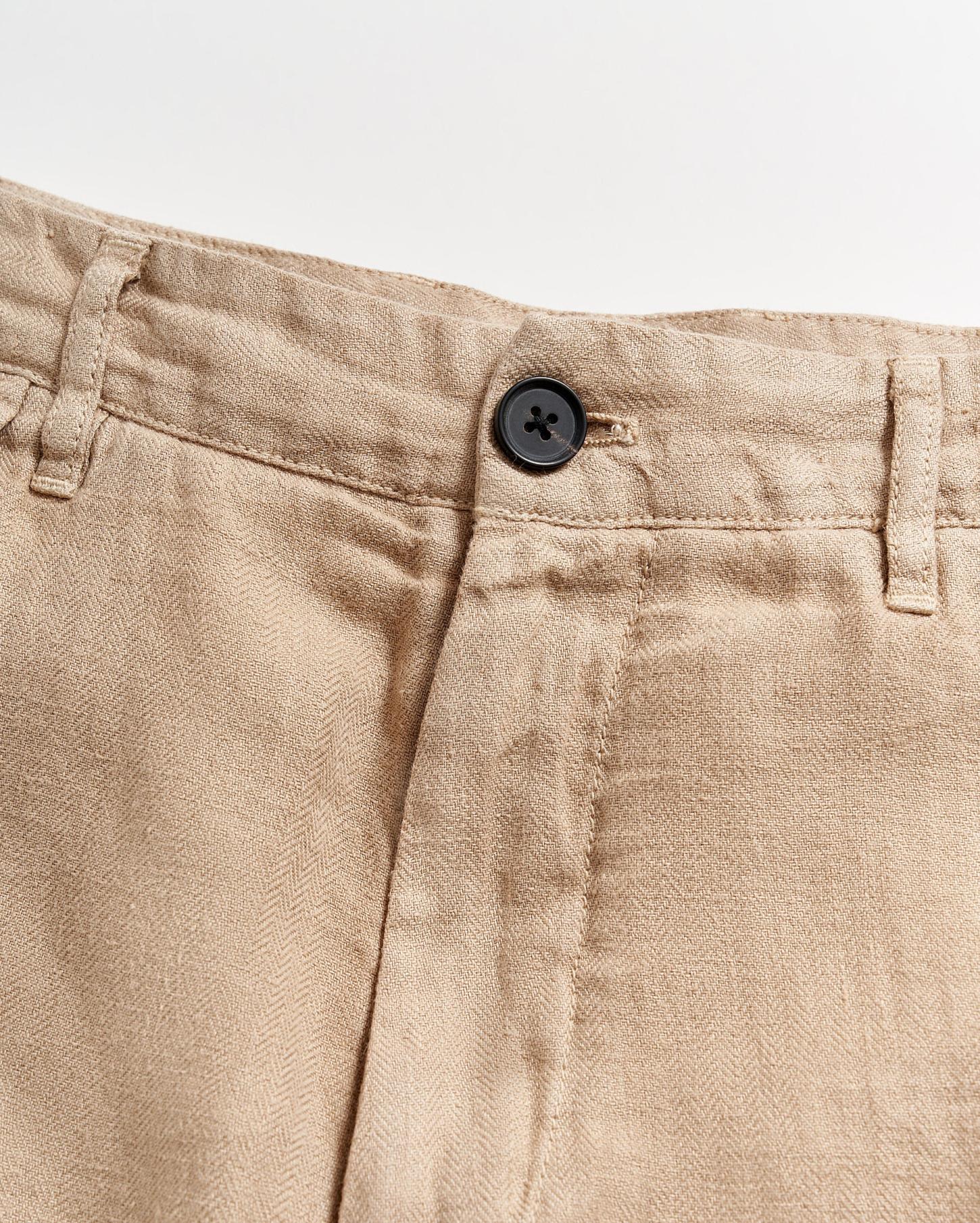 Men Linen Moore Short Khaki | Billy Reid Bottoms