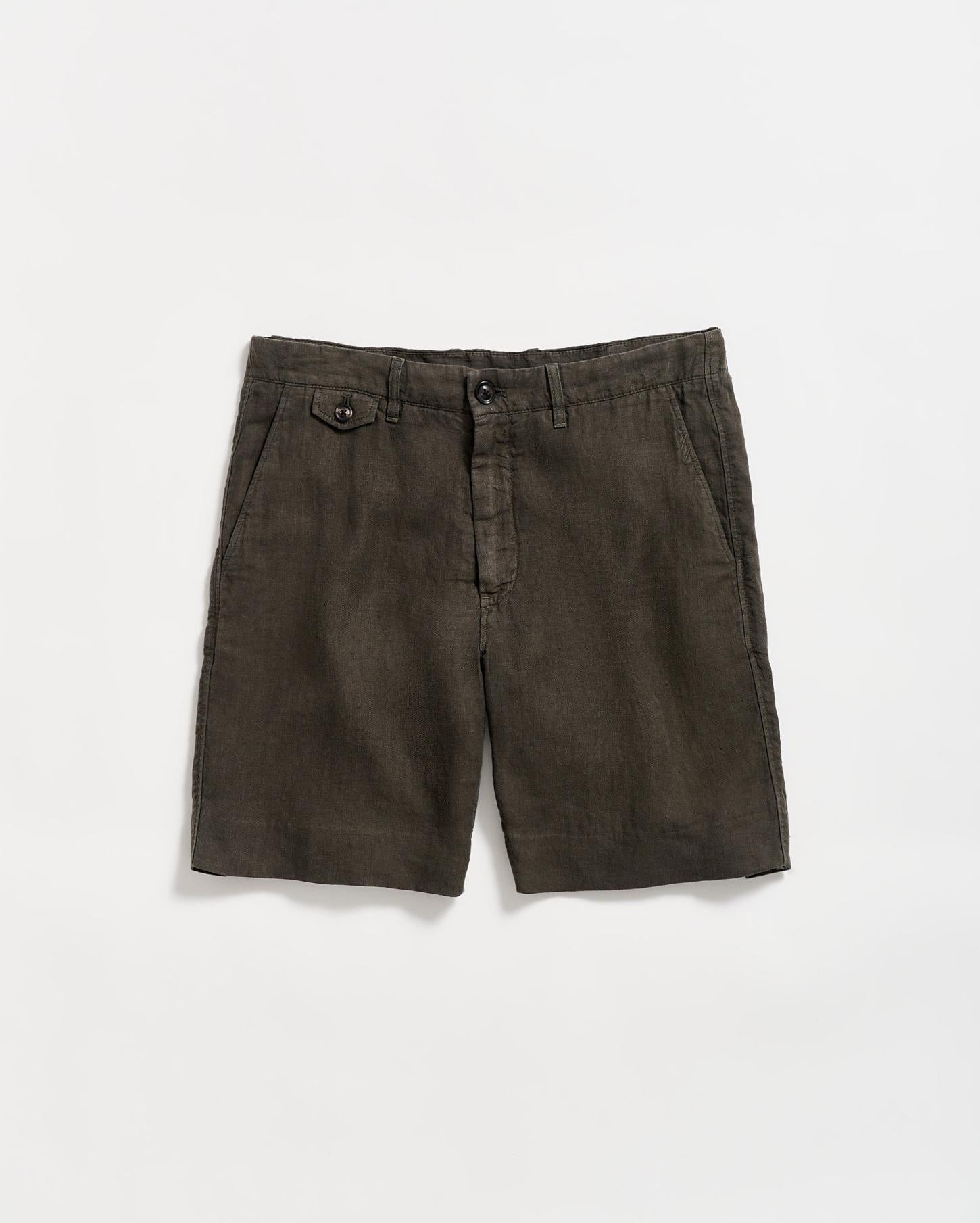 Men Linen Moore Short Steel Grey | Billy Reid Bottoms