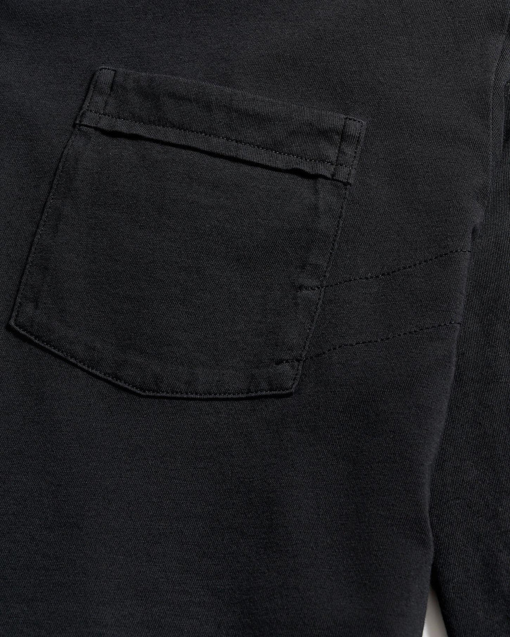 Men Long Sleeve Pensacola Polo Black | Billy Reid Polos, Tees &amp; Henleys