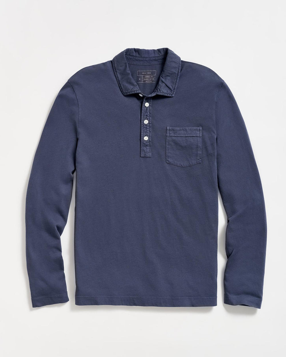Men Long Sleeve Pensacola Polo Navy | Billy Reid Polos, Tees &amp; Henleys