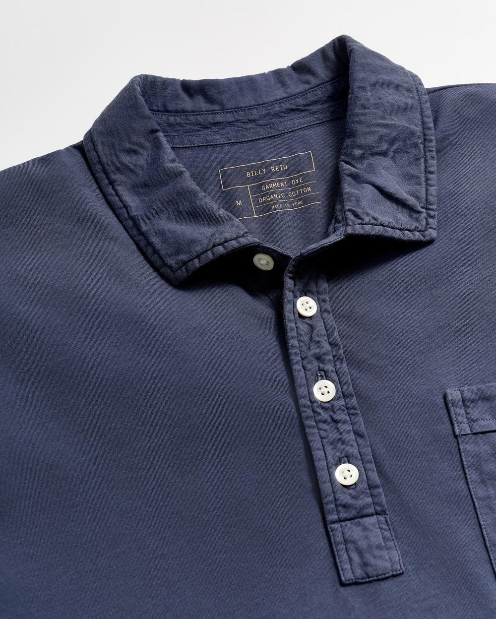 Men Long Sleeve Pensacola Polo Navy | Billy Reid Polos, Tees &amp; Henleys