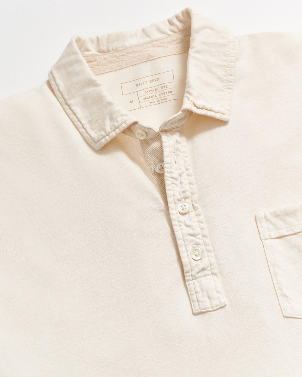 Men Long Sleeve Pensacola Polo Tinted White | Billy Reid Polos, Tees &amp; Henleys