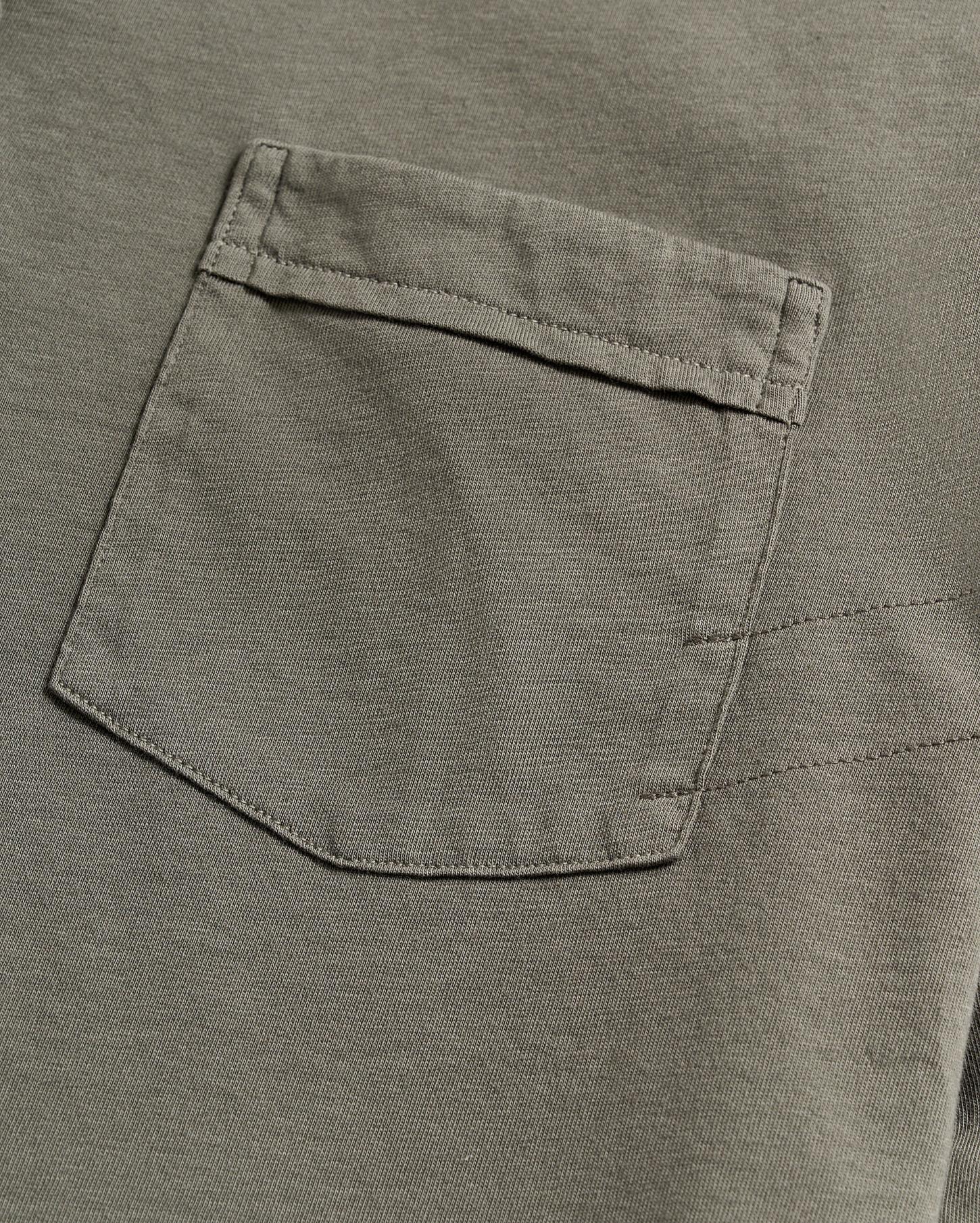 Men Long Sleeve Pensacola Polo Washed Grey | Billy Reid Polos, Tees &amp; Henleys