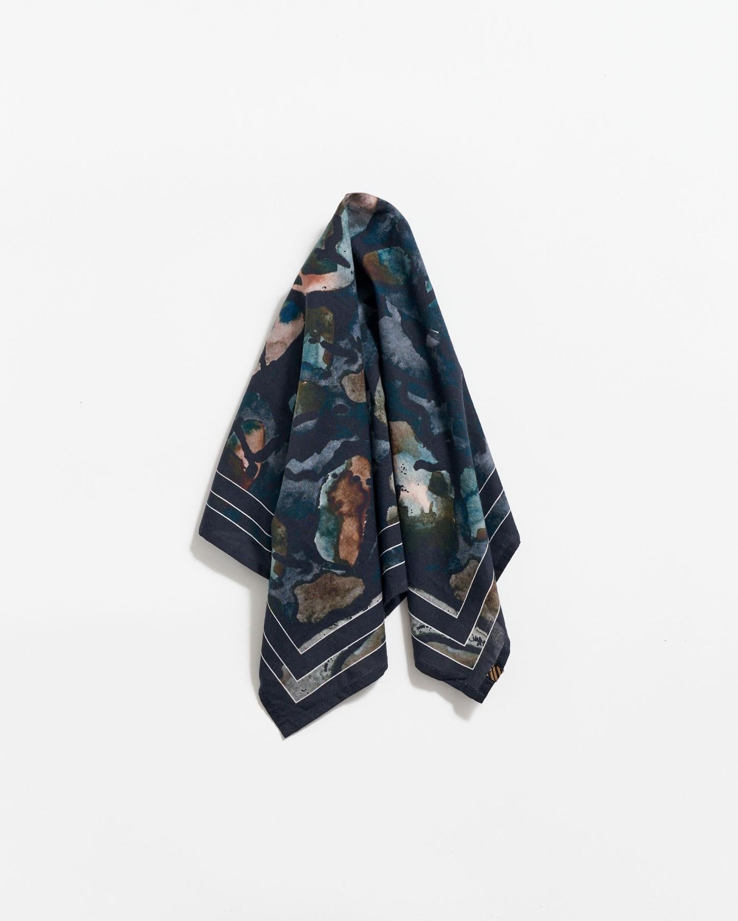 Men Low Tide Bandana Black Mix | Billy Reid Accessories