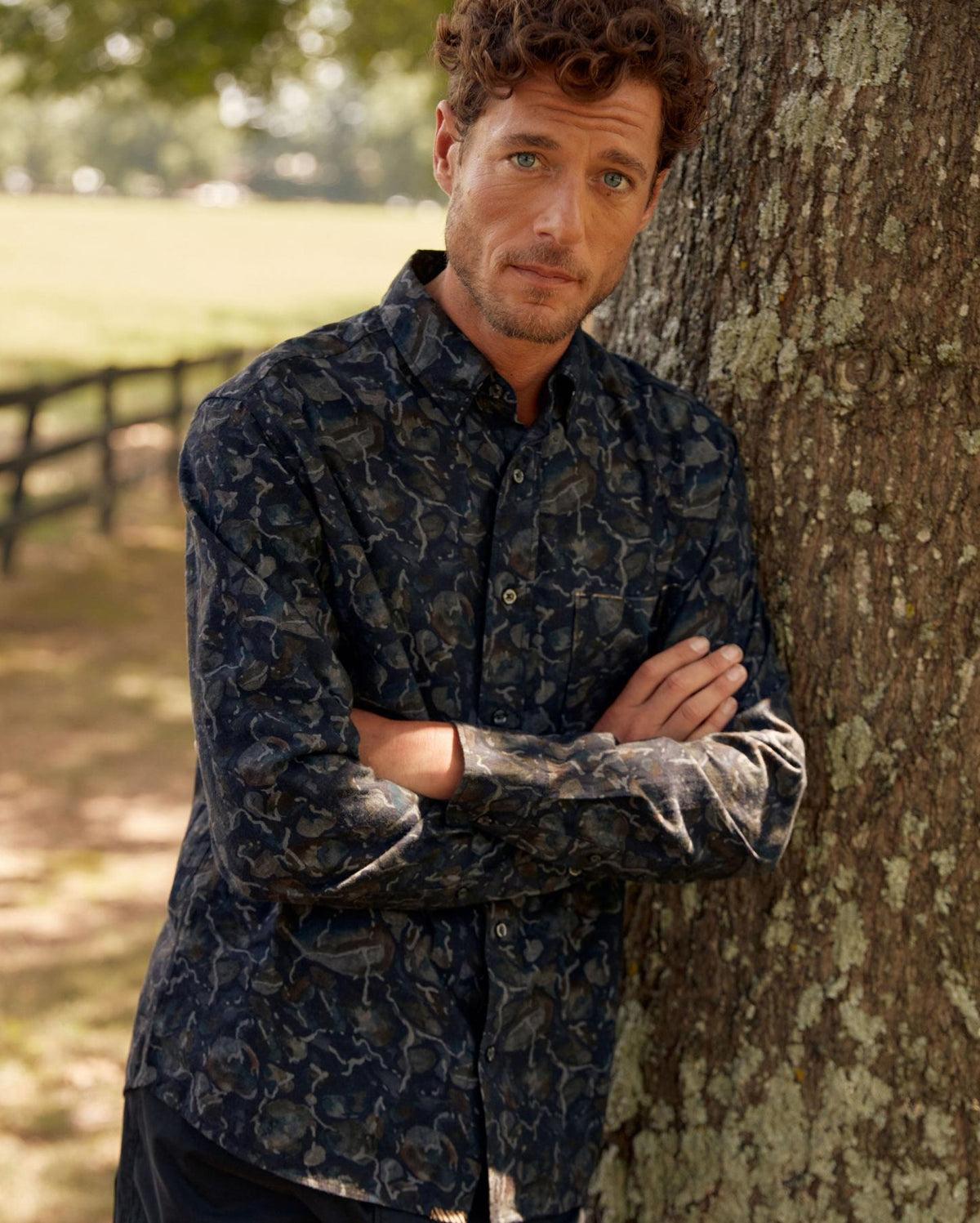 Men Low Tide Msl 1-Pocket Shirt Carbon Blue | Billy Reid Shirting