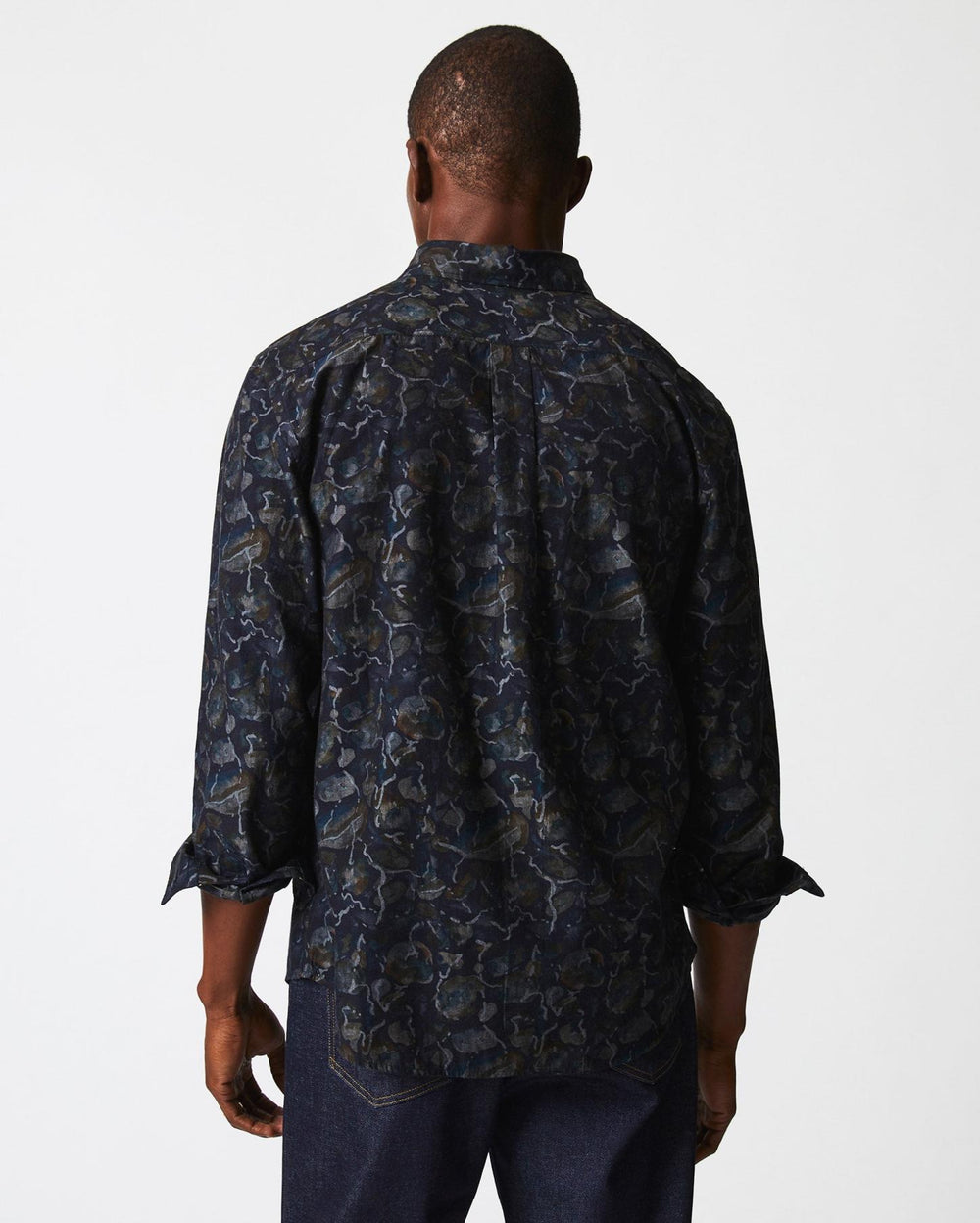 Men Low Tide Msl 1-Pocket Shirt Carbon Blue | Billy Reid Shirting