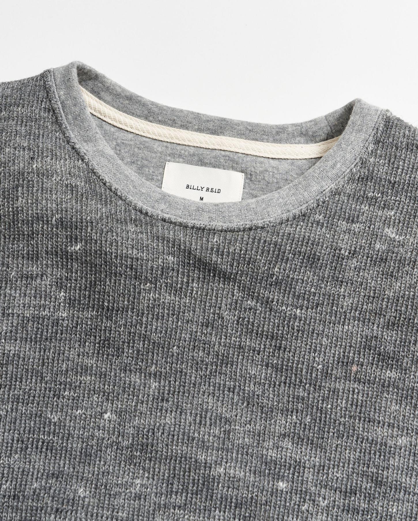 Men L/S Rib Tee Heather Grey | Billy Reid Polos, Tees &amp; Henleys