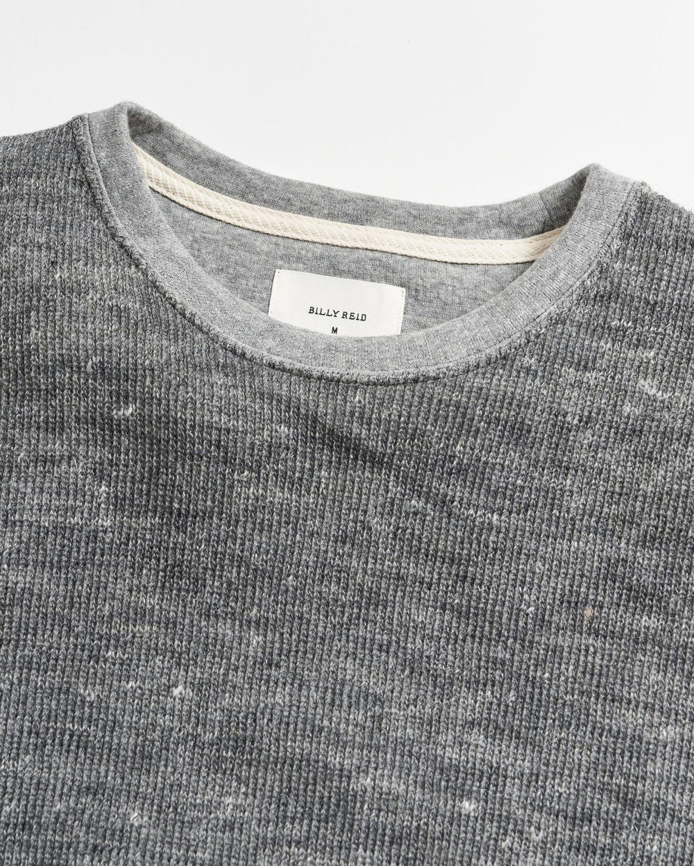 Men L/S Rib Tee Heather Grey | Billy Reid Polos, Tees &amp; Henleys