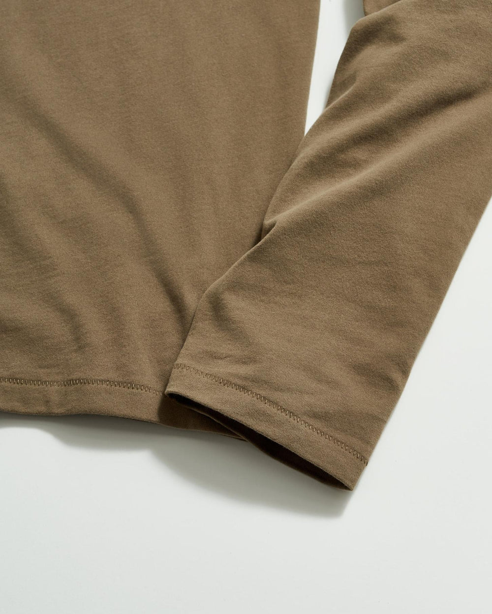 Men L/S Sueded Cotton Crew Moss Green | Billy Reid Sweaters &amp; Sweatshirts