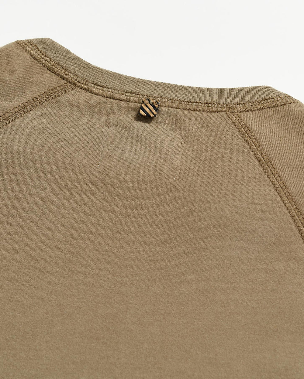 Men L/S Sueded Cotton Crew Moss Green | Billy Reid Sweaters &amp; Sweatshirts