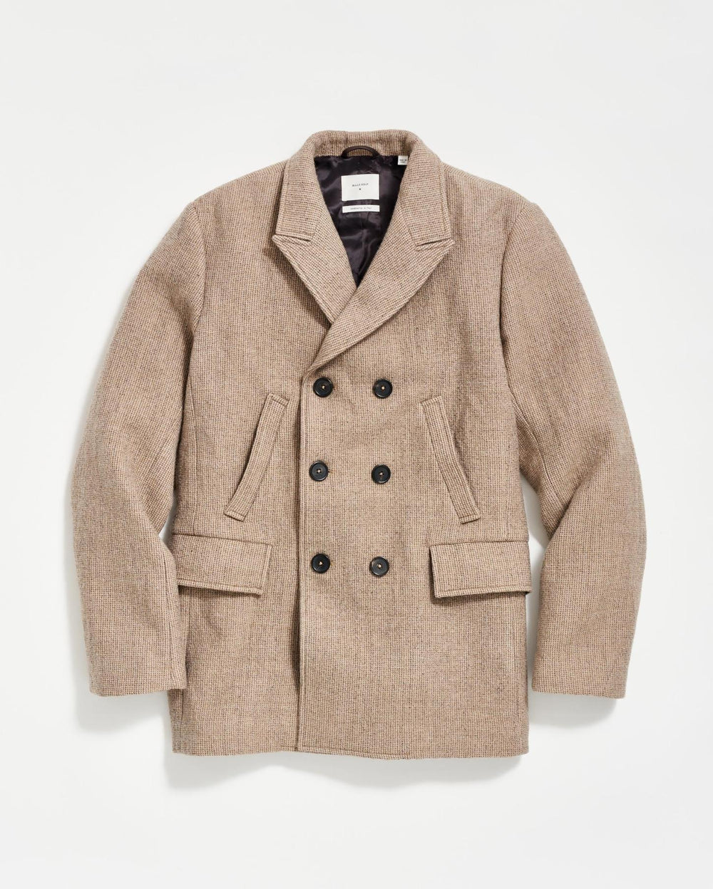Men Luxury Bond Peacoat Charcoal/tan | Billy Reid Jackets &amp; Outerwear