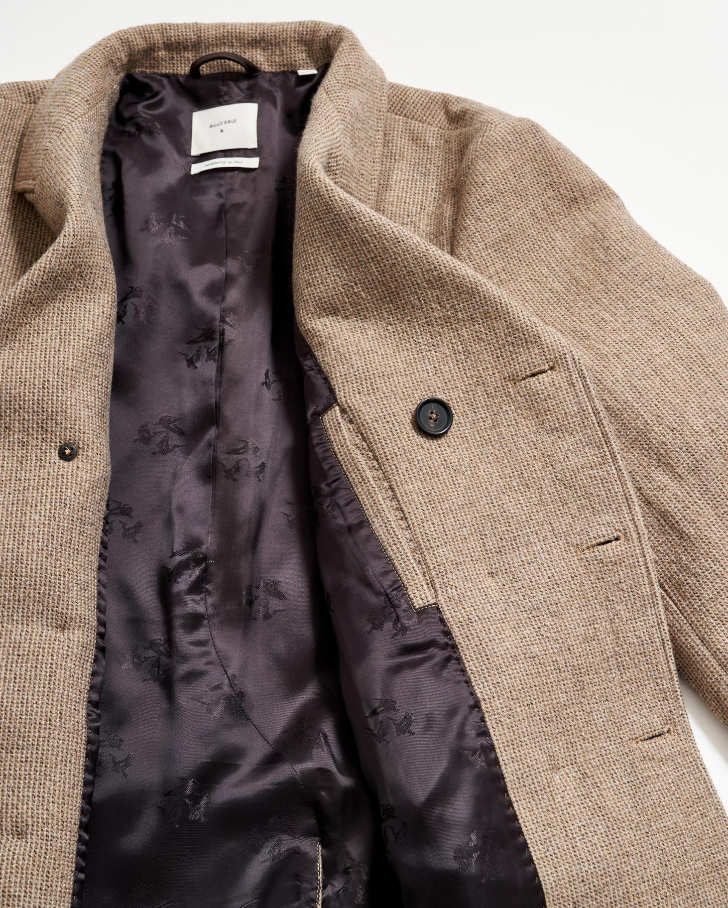 Men Luxury Bond Peacoat Charcoal/tan | Billy Reid Jackets &amp; Outerwear