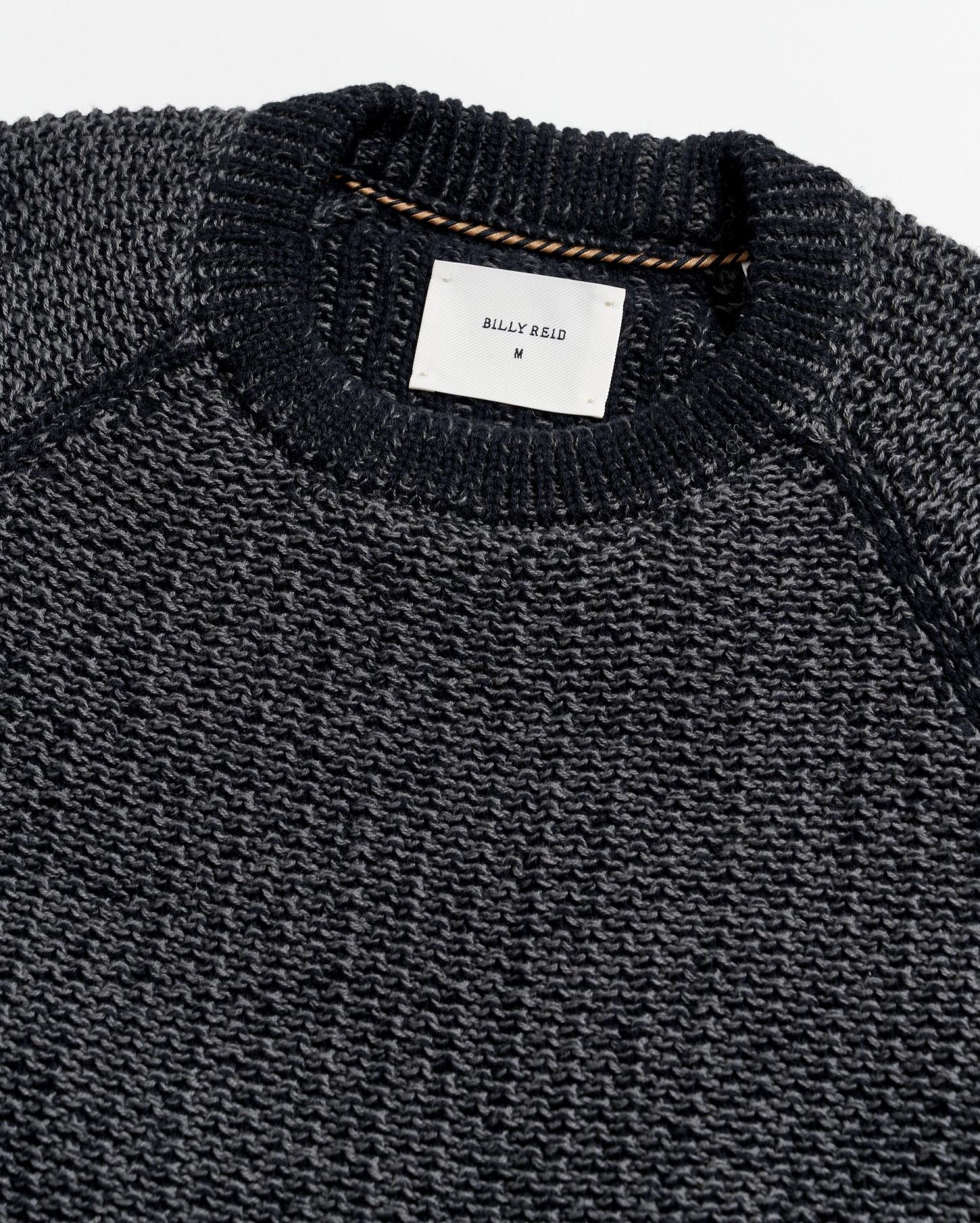Men Marled Crewneck Sweater Black | Billy Reid Sweaters &amp; Sweatshirts
