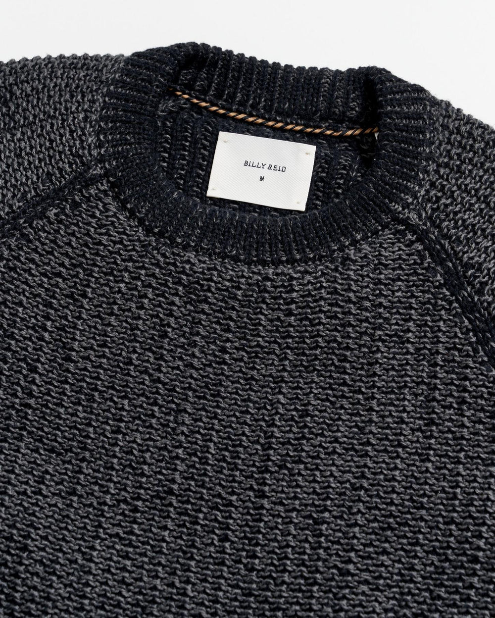 Men Marled Crewneck Sweater Black | Billy Reid Sweaters &amp; Sweatshirts