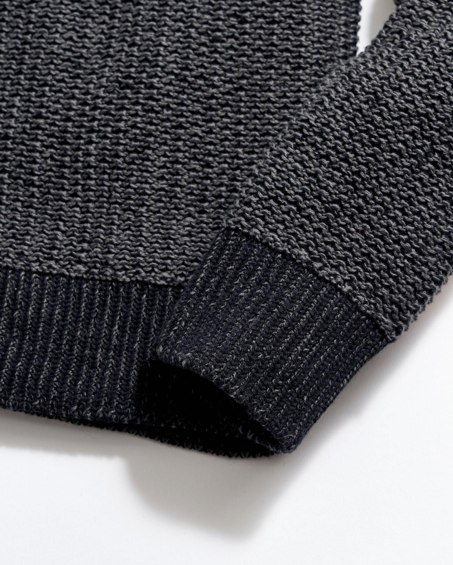 Men Marled Crewneck Sweater Black | Billy Reid Sweaters &amp; Sweatshirts