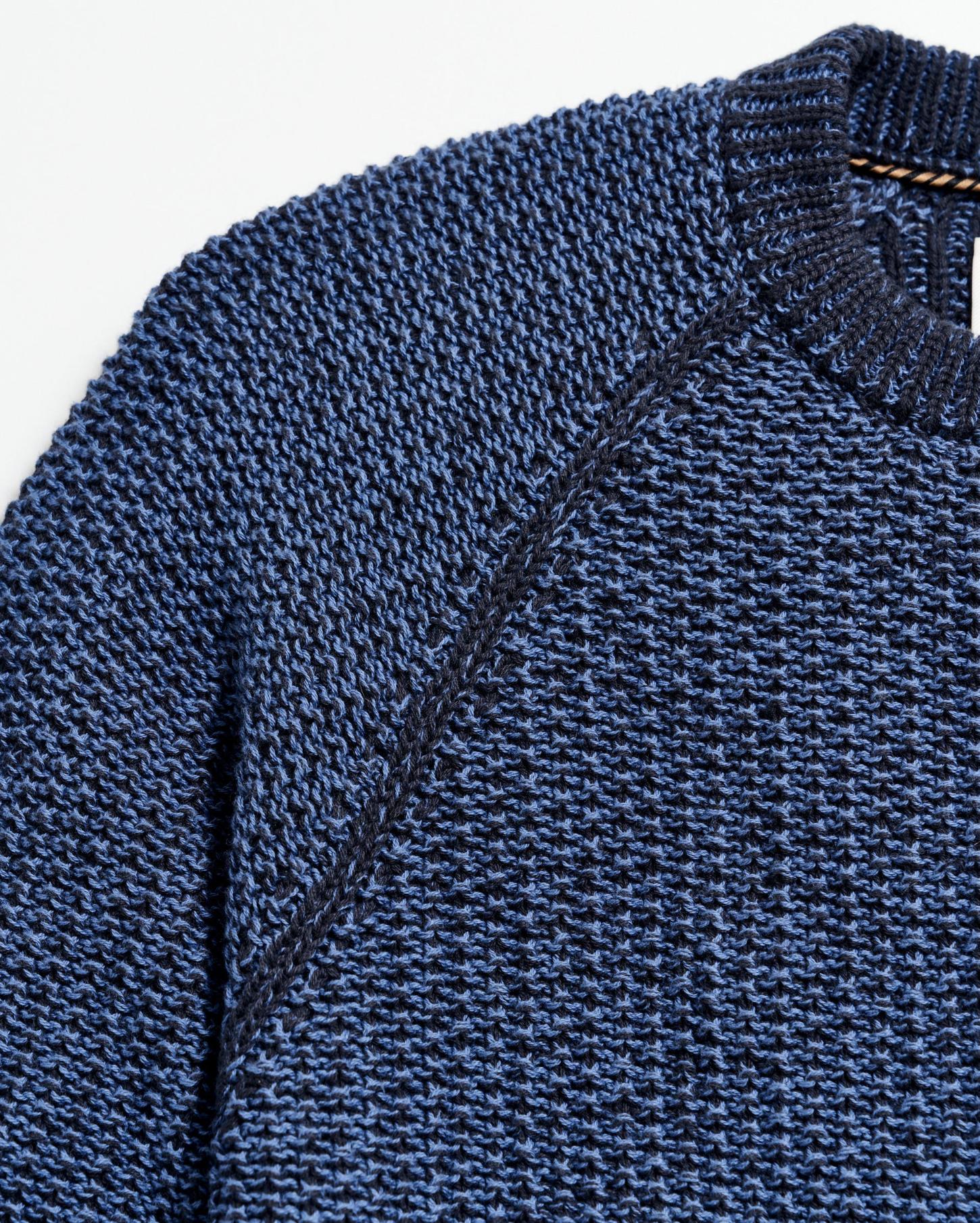 Men Marled Crewneck Sweater Carbon Blue | Billy Reid Sweaters &amp; Sweatshirts