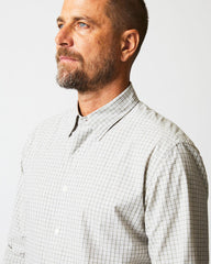 Men Melange Check Tuscumbia Shirt Light Gray/yellow | Billy Reid Shirting