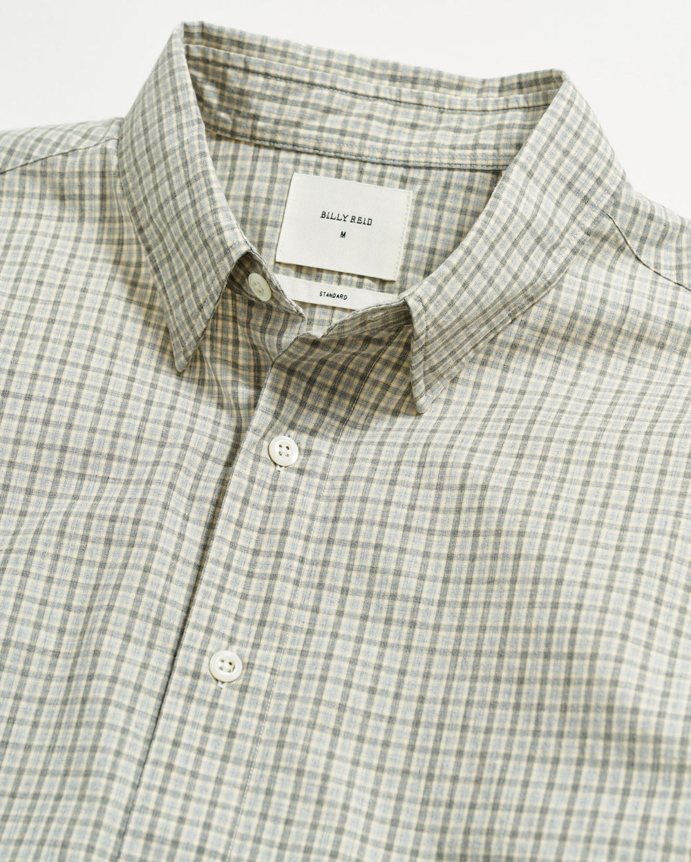 Men Melange Check Tuscumbia Shirt Light Gray/yellow | Billy Reid Shirting