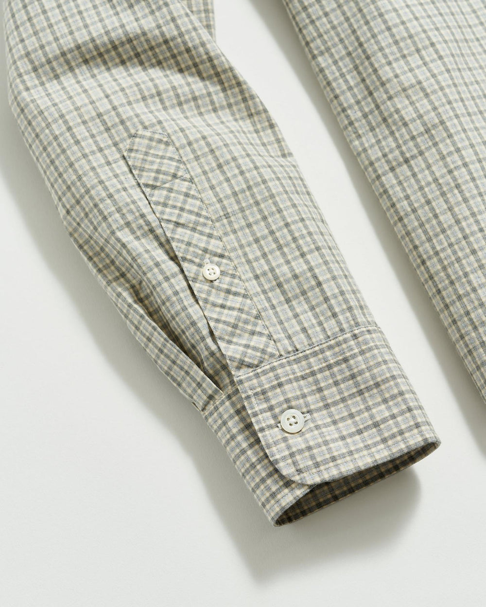 Men Melange Check Tuscumbia Shirt Light Gray/yellow | Billy Reid Shirting