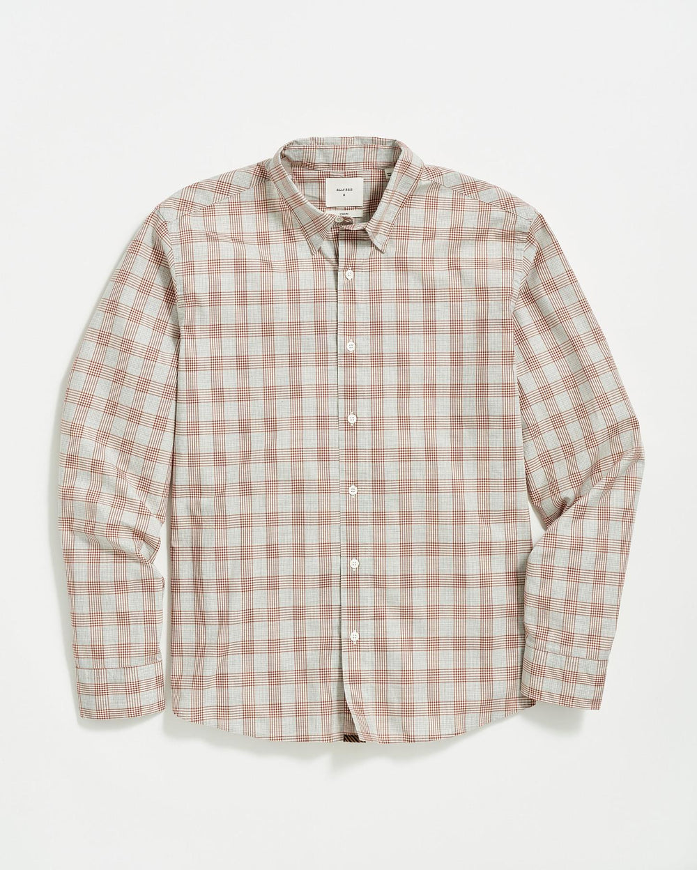 Men Melange Grid Plaid Tuscumbia Shirt Hidden Bd Grey/ginger | Billy Reid Shirting