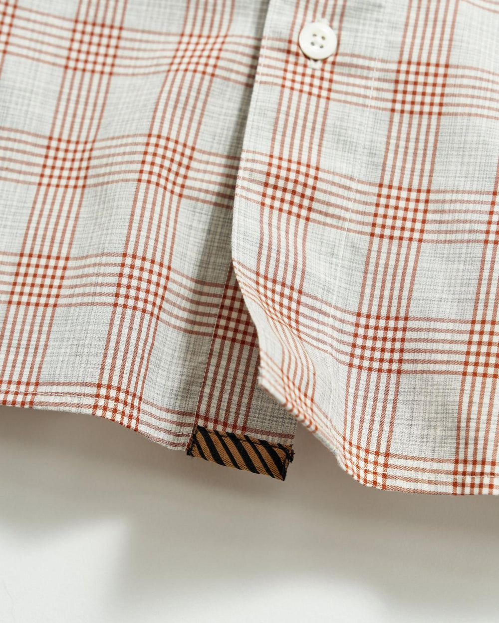 Men Melange Grid Plaid Tuscumbia Shirt Hidden Bd Grey/ginger | Billy Reid Shirting