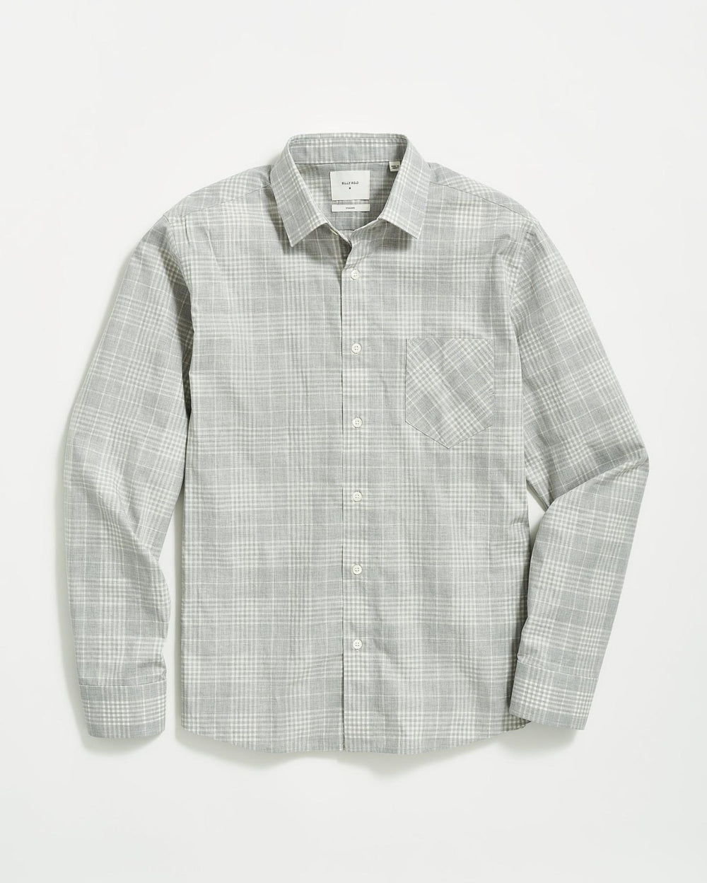 Men Melange Plaid John T Shirt Grey | Billy Reid Shirting