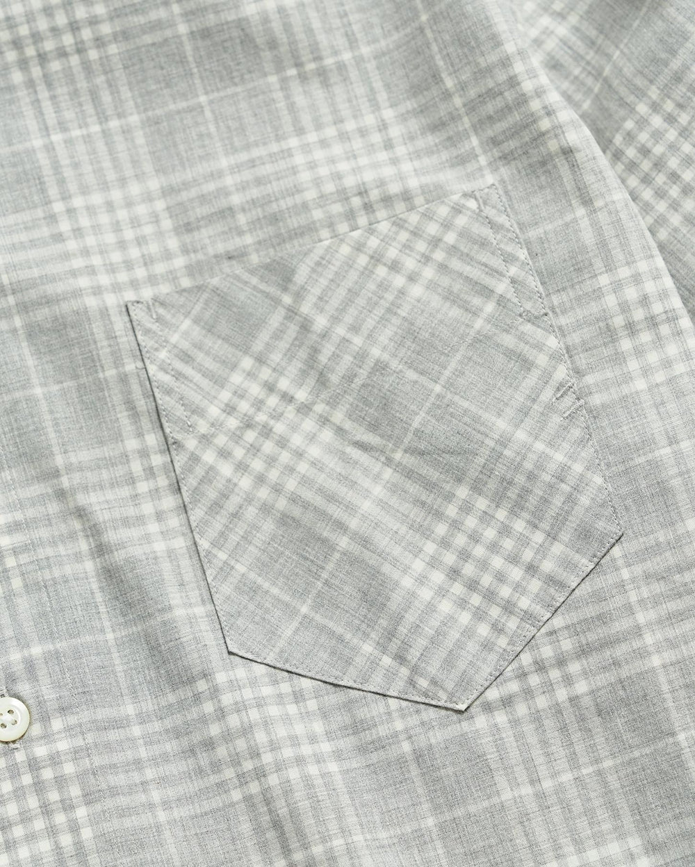 Men Melange Plaid John T Shirt Grey | Billy Reid Shirting