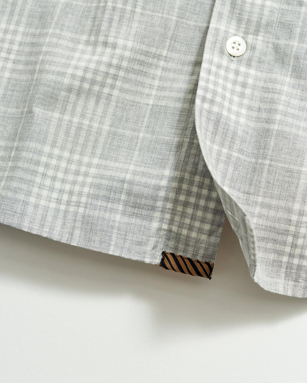 Men Melange Plaid John T Shirt Grey | Billy Reid Shirting