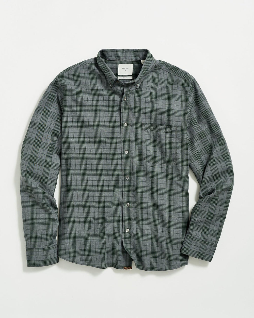 Men Melange Plaid Tuscumbia Shirt Bd Charcoal/green | Billy Reid Shirting