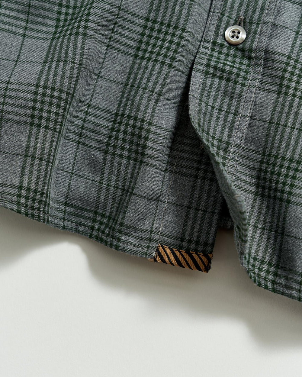 Men Melange Plaid Tuscumbia Shirt Bd Charcoal/green | Billy Reid Shirting
