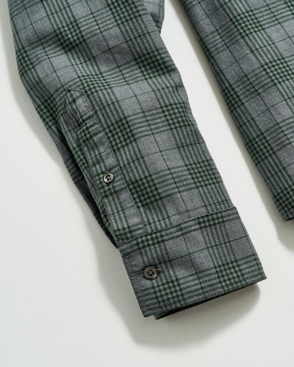 Men Melange Plaid Tuscumbia Shirt Bd Charcoal/green | Billy Reid Shirting