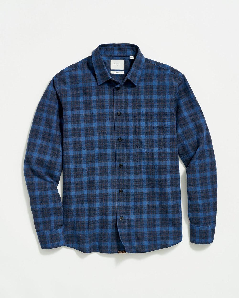 Men Melange Shadow Plaid Tuscumbia Shirt Blue/red | Billy Reid Shirting