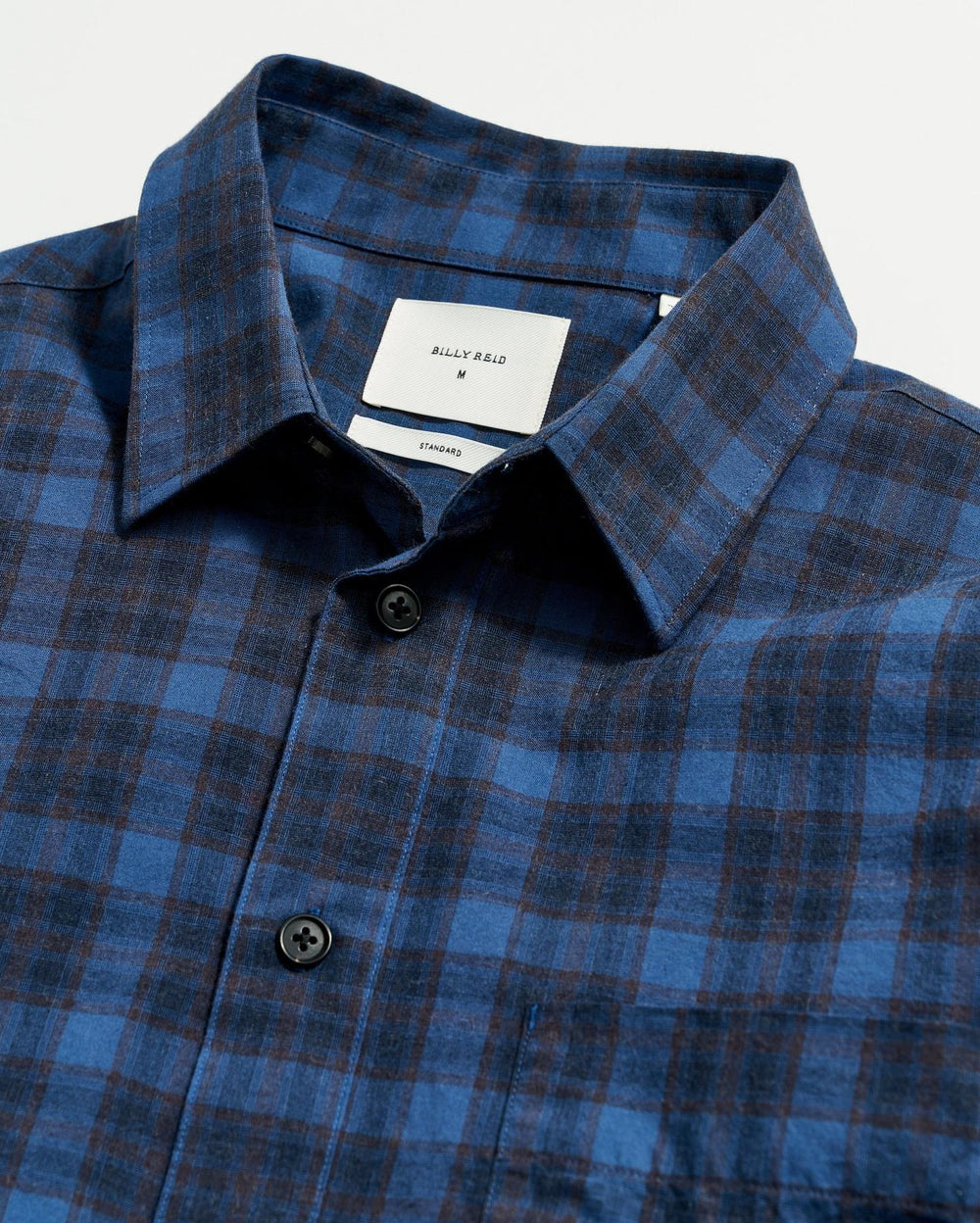 Men Melange Shadow Plaid Tuscumbia Shirt Blue/red | Billy Reid Shirting