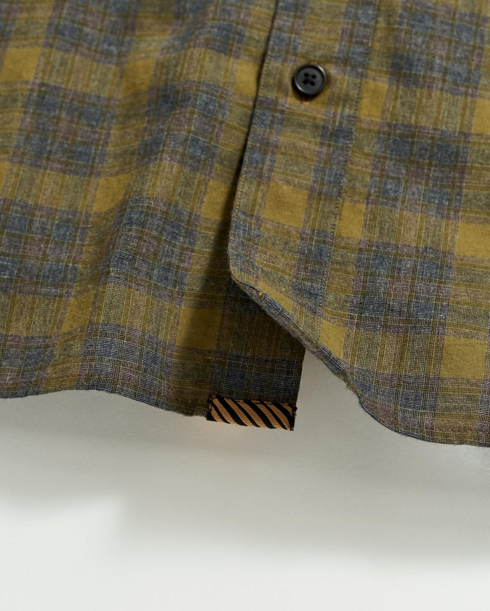Men Melange Shadow Plaid Tuscumbia Shirt Grey/olive | Billy Reid Shirting