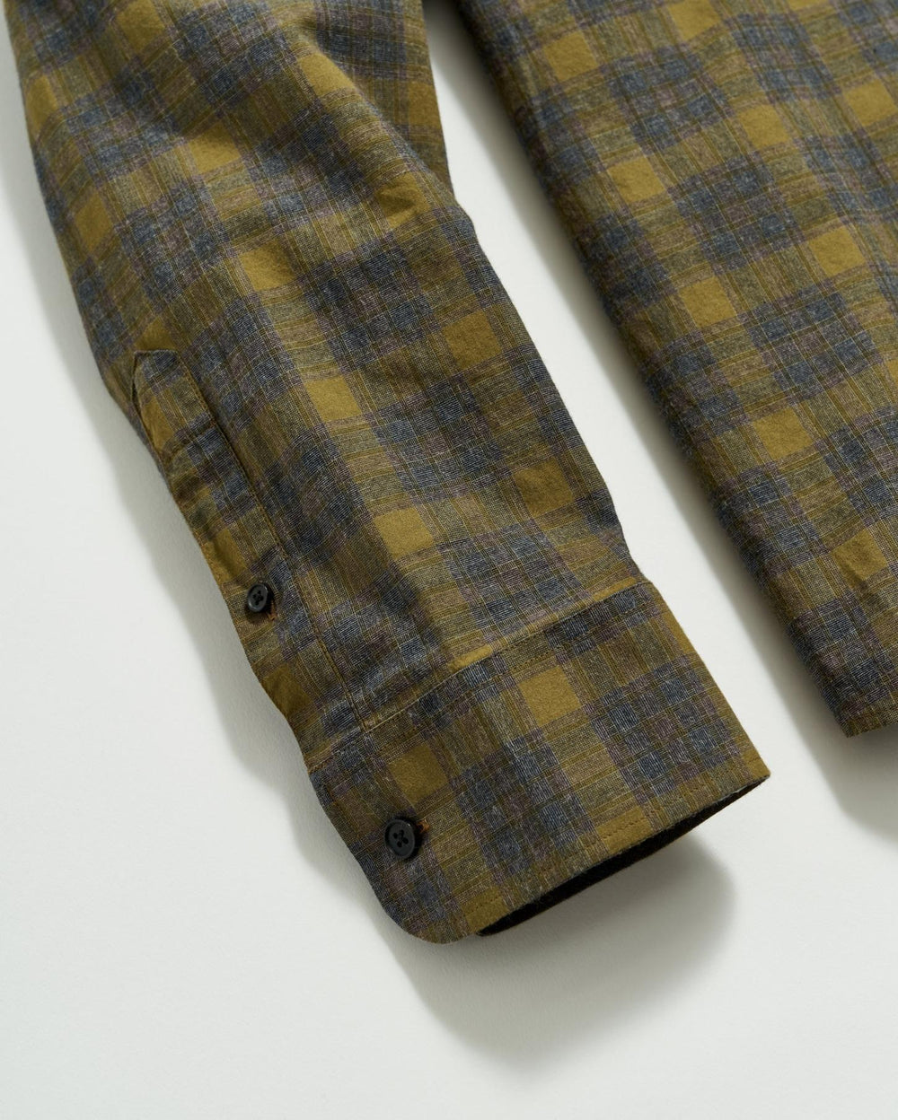 Men Melange Shadow Plaid Tuscumbia Shirt Grey/olive | Billy Reid Shirting