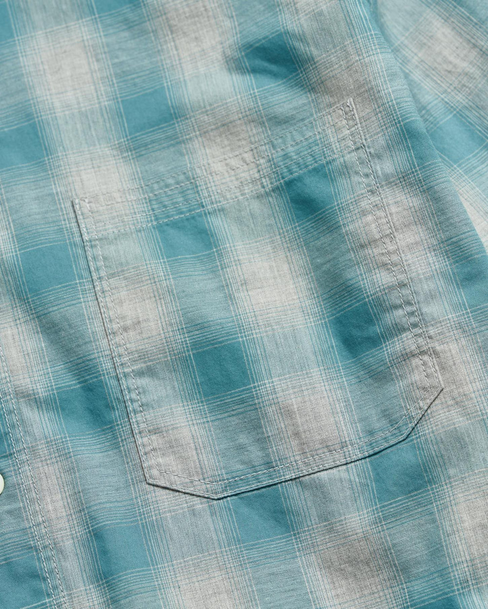 Men Melange Shadow Plaid Tuscumbia Shirt Grey/smoke Blue | Billy Reid Shirting