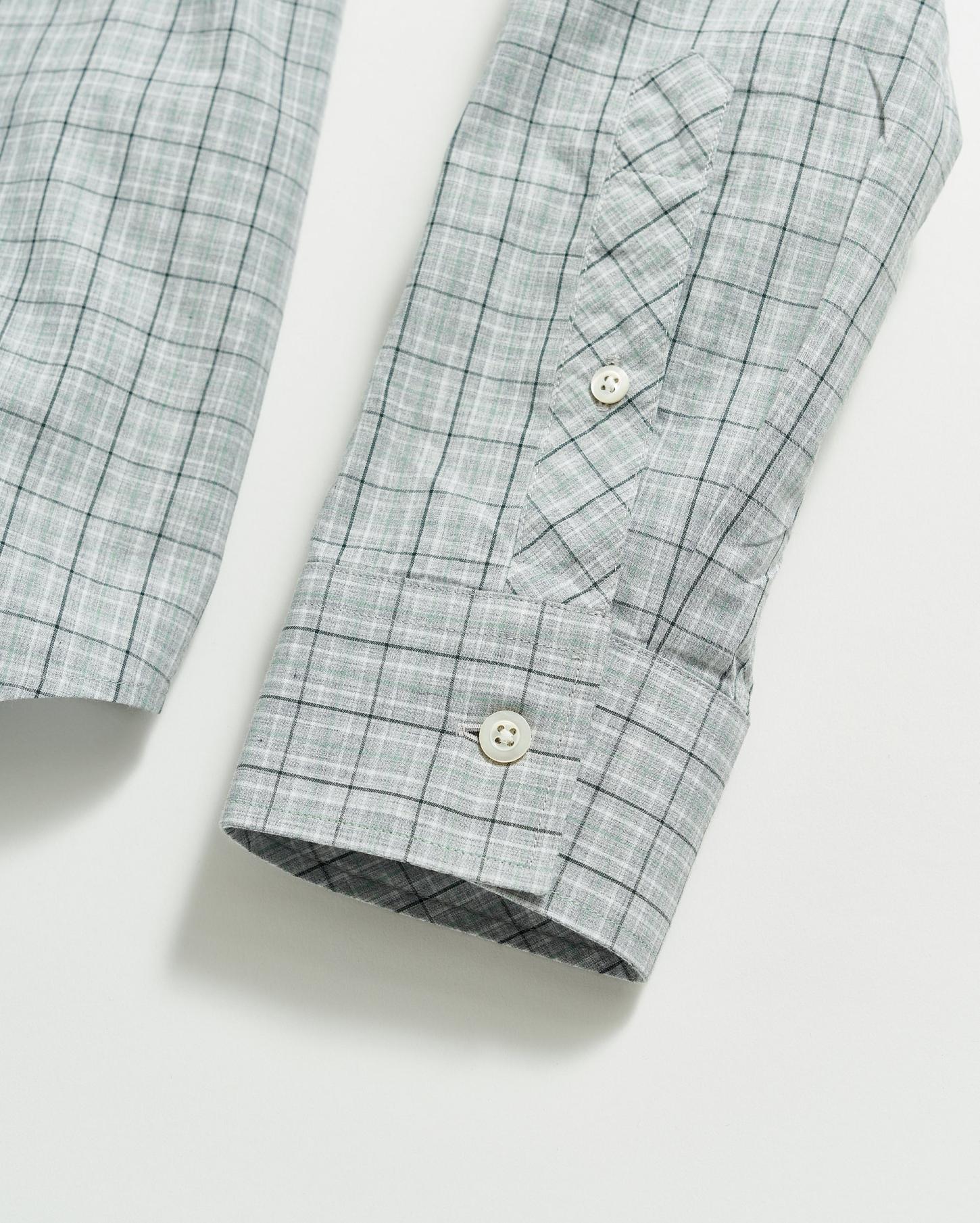 Men Melange Window Plaid John T Shirt Grey/multi | Billy Reid Shirting