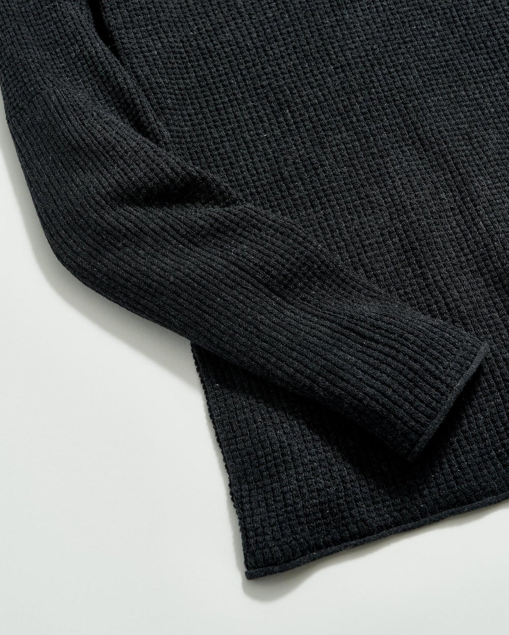 Men Mini Waffle Crew Charcoal | Billy Reid Sweaters &amp; Sweatshirts