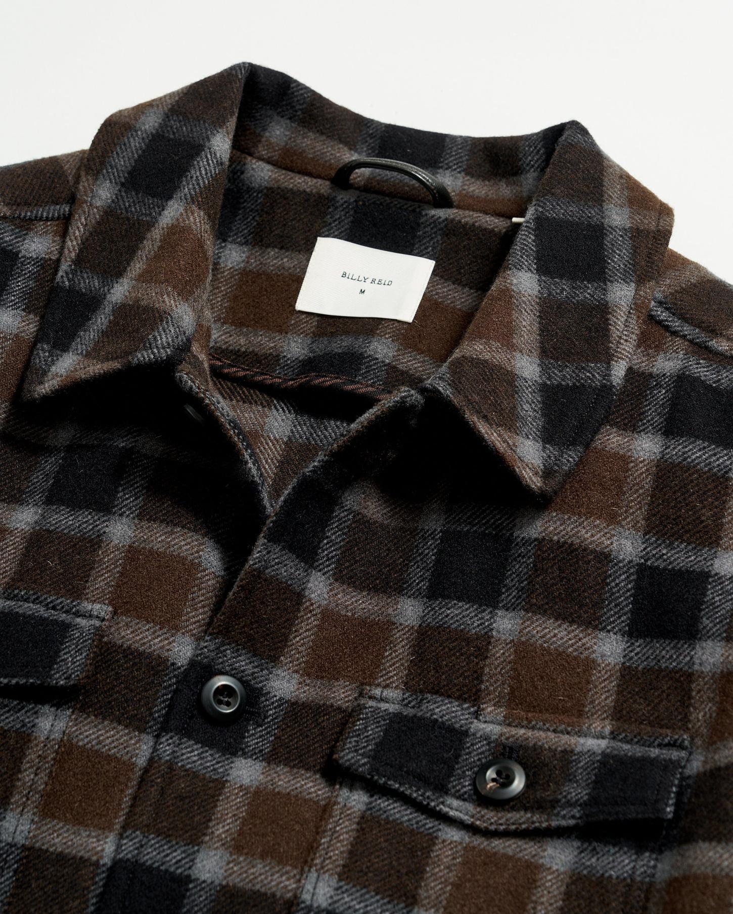 Men Mo Shirt Jacket Olive/multi | Billy Reid Jackets &amp; Outerwear