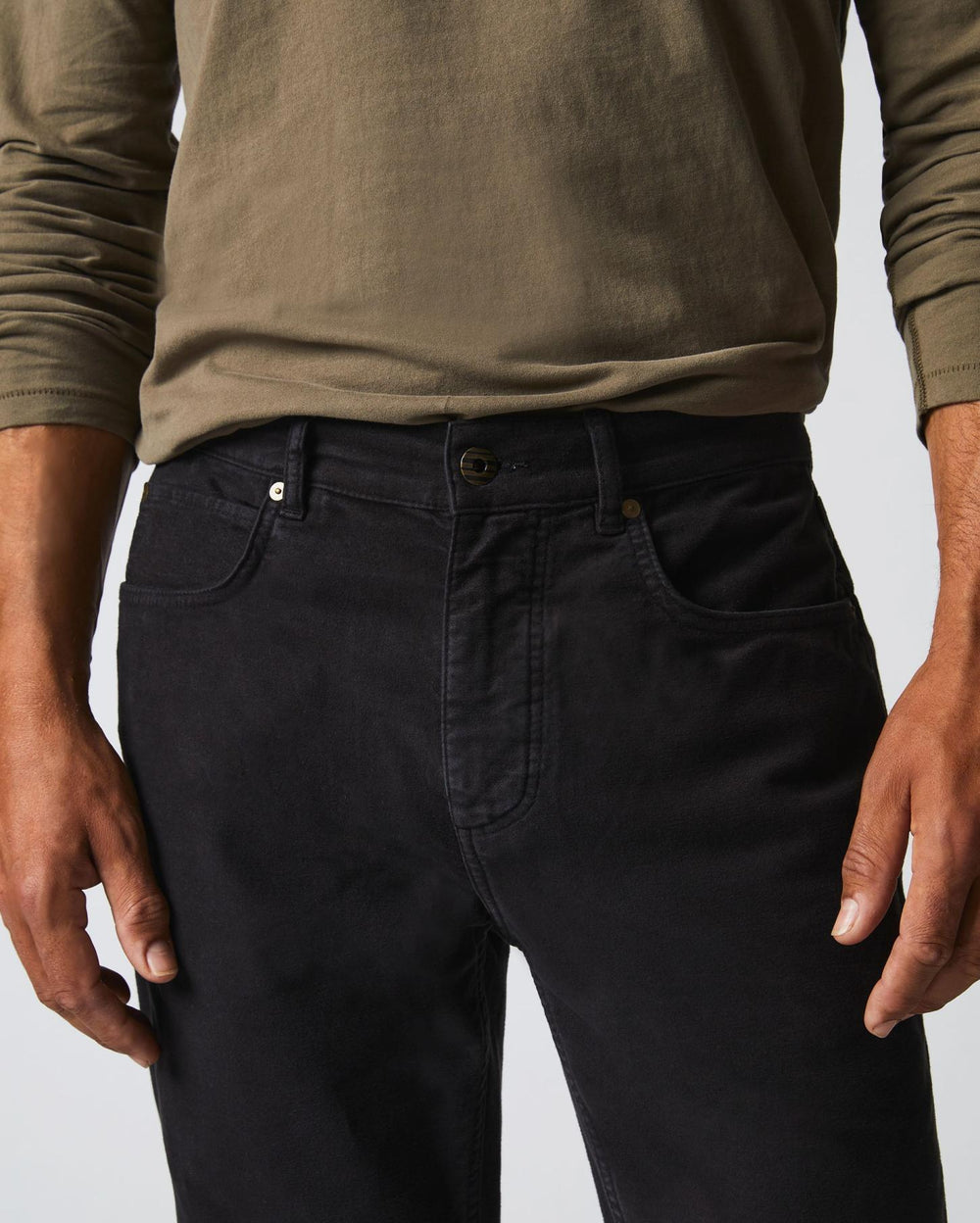 Men Moleskin Jean Black Walnut | Billy Reid Bottoms