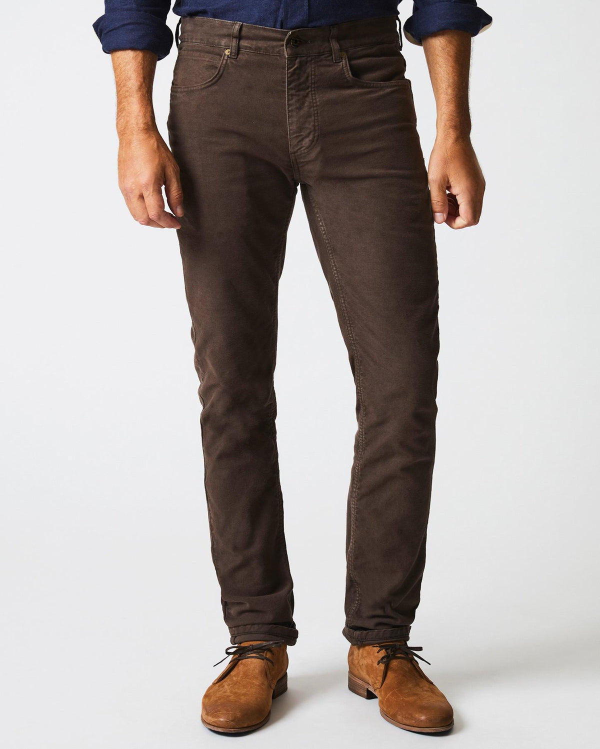 Men Moleskin Jean Coffee | Billy Reid Bottoms