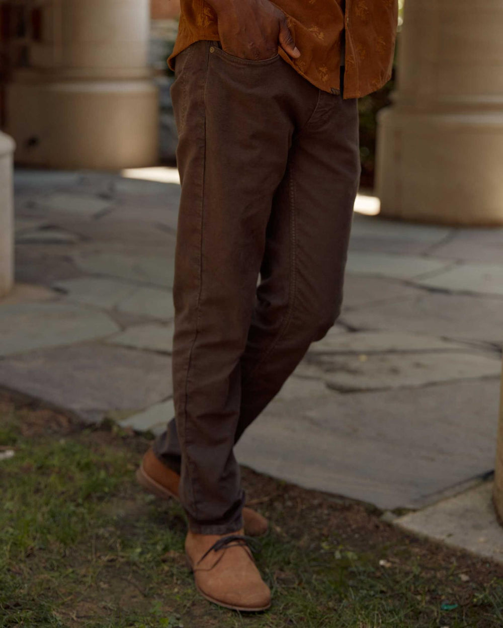Men Moleskin Jean Coffee | Billy Reid Bottoms
