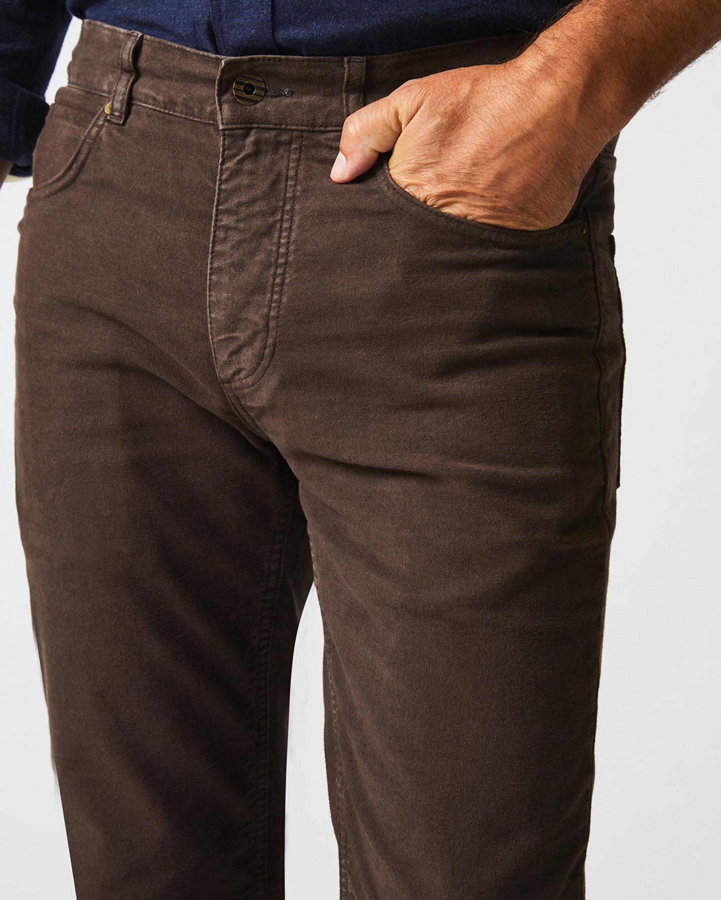 Men Moleskin Jean Coffee | Billy Reid Bottoms