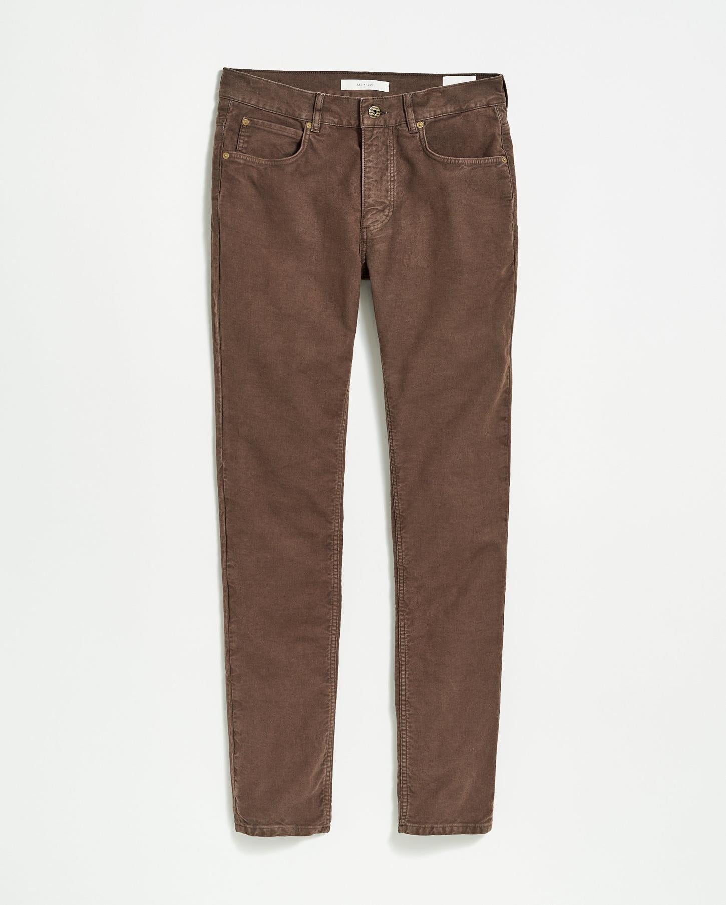 Men Moleskin Jean Coffee | Billy Reid Bottoms